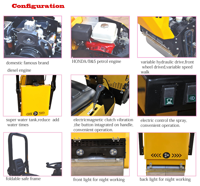 wolwa 0.78 ton GNYL41 driving road roller