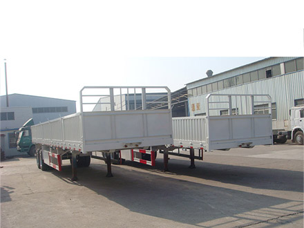 Drop side semi trailer