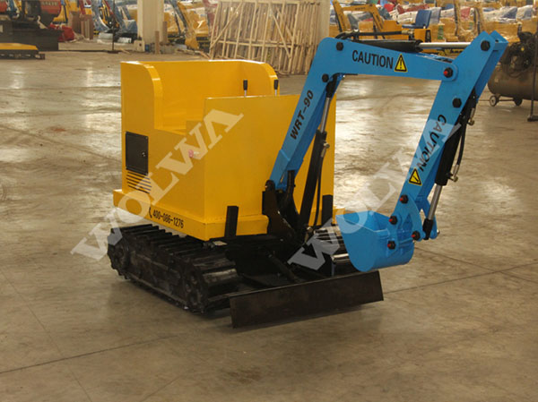 WRT-90D Double seat kid amusement excavator
